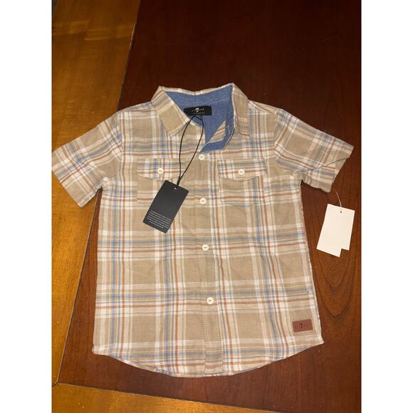 NWT 7 for all man kimd Button Up 3T - Picture 1 of 4